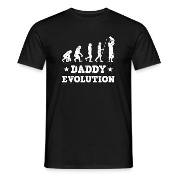 Daddy evolution - Men's T-Shirt - black - Front - AI Model Male 178 light (178cm)