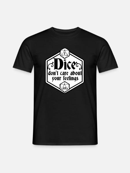 Pen and paper dice don't care - Men's T-Shirt - black