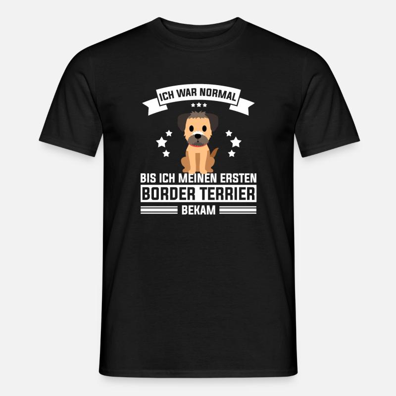 Border Terrier - Männer T-Shirt - Schwarz