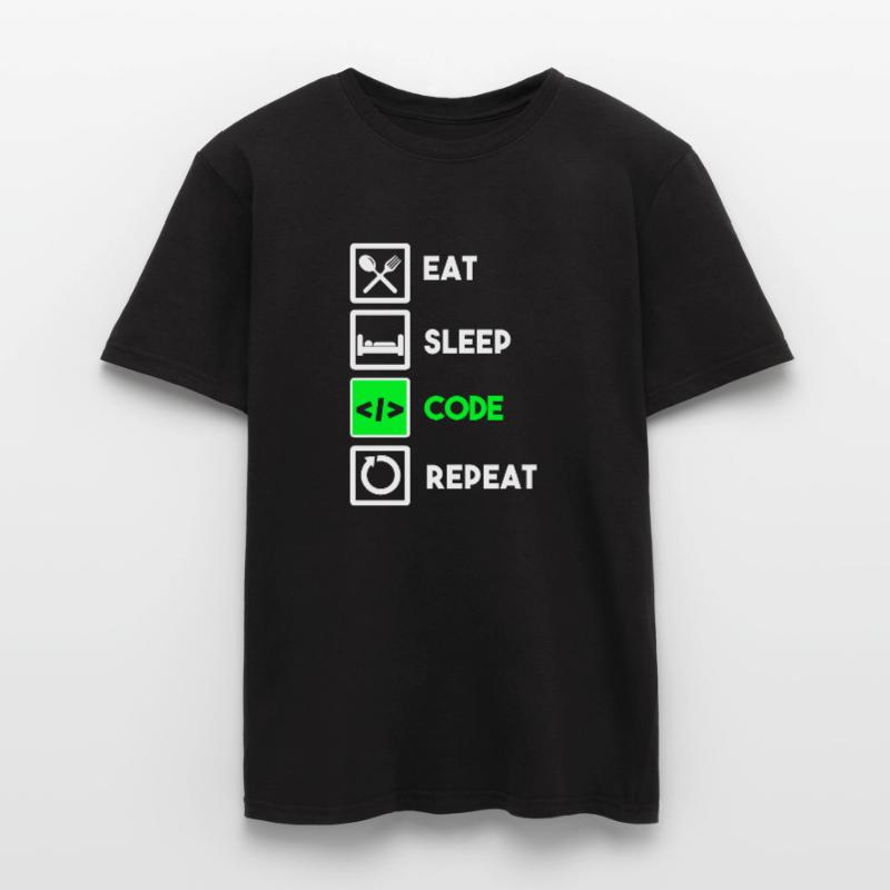 Programmeur Code Informatique Codeur Programmation T-shirt homme