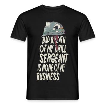Drill Sergeant Mundgeruch - Männer T-Shirt - Schwarz - Vorne - AI Model Male 178 light (178cm)