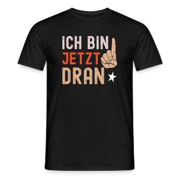 Ich bin jetzt dran - Finger strecken - Männer T-Shirt - Schwarz - Vorne - AI Model Male 178 light (178cm)