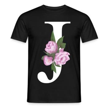 J - Männer T-Shirt - Schwarz - Vorne - AI Model Male 178 light (178cm)