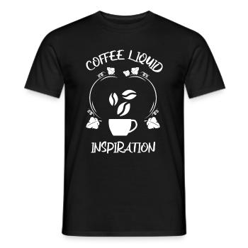 Café Espresso Café - T-shirt homme - noir - Devant - AI Model Male 178 light (178cm)