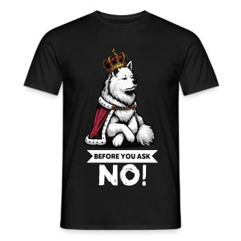 Avant de demander Berger Blanc Berger Berger - T-shirt homme - noir - Devant - AI Model Male 178 light (178cm)