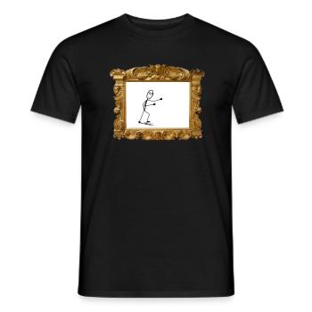 Kunst - Männer T-Shirt - Schwarz - Vorne - AI Model Male 178 light (178cm)