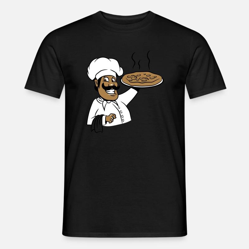 cuire la pizza de cuisson - T-shirt homme - noir