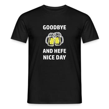 Drôle de bière Dictons Malle Grilling - T-shirt homme - noir - Devant - AI Model Male 178 light (178cm)