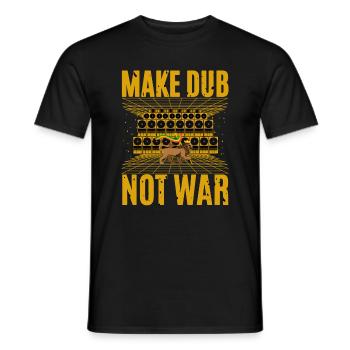 Faites du doublage pas la guerre - T-shirt homme - noir - Devant - AI Model Male 178 light (178cm)