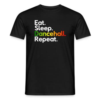 Mangez Sommeil Dancehall Repeat - T-shirt homme - noir - Devant - AI Model Male 178 light (178cm)