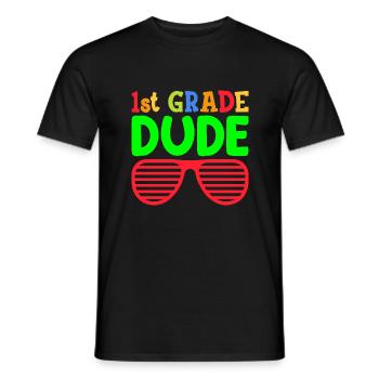 1. Klasse Dude Rainbow Girls Boys Teacher Team - Männer T-Shirt - Schwarz - Vorne - AI Model Male 178 light (178cm)