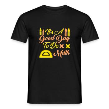 Zurück zur Schule Es ist ein guter Tag, um Mathelehrer zu machen - Männer T-Shirt - Schwarz - Vorne - AI Model Male 178 light (178cm)
