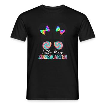Chemise de la rentrée scolaire Little Miss Kindergarten - T-shirt homme - noir - Devant - AI Model Male 178 light (178cm)