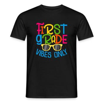 Retour à l’école Première année Vibes Enseignant étudiant - T-shirt homme - noir - Devant - AI Model Male 178 light (178cm)