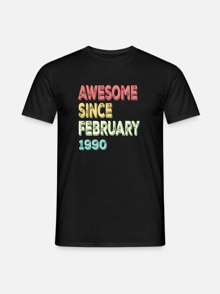 Awesome since March 1990 - Men's T-Shirt - black