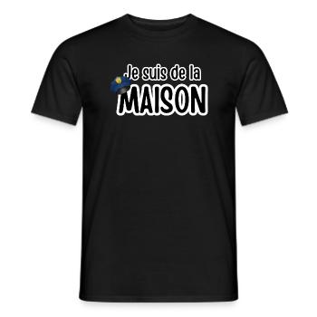 je suis de la maison - T-shirt homme - noir - Devant - AI Model Male 178 light (178cm)