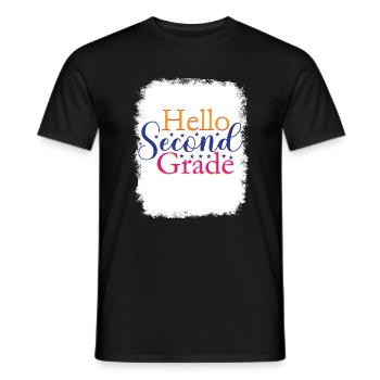 Zweite Klasse, Regenbogen, Mädchen, Jungen, Lehrerteam, 2. - Männer T-Shirt - Schwarz - Vorne - AI Model Male 178 light (178cm)