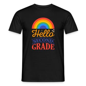 Zweite Klasse Rainbow Girls Jungen Lehrerteam 2. - Männer T-Shirt - Schwarz - Vorne - AI Model Male 178 light (178cm)