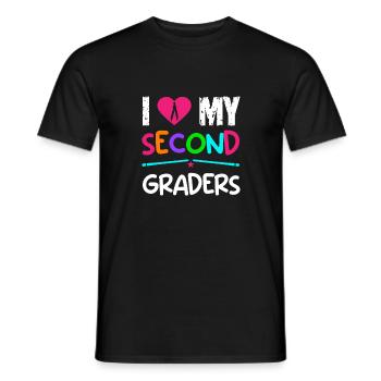 Zweite Klasse Rainbow Girls Jungen Lehrerteam 2. - Männer T-Shirt - Schwarz - Vorne - AI Model Male 178 light (178cm)