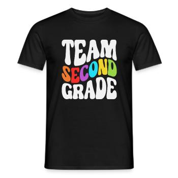 Zweite Klasse Rainbow Girls Jungen Lehrerteam 2. - Männer T-Shirt - Schwarz - Vorne - AI Model Male 178 light (178cm)