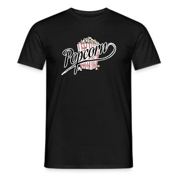 pop-corn - T-shirt homme - noir - Devant - AI Model Male 178 light (178cm)