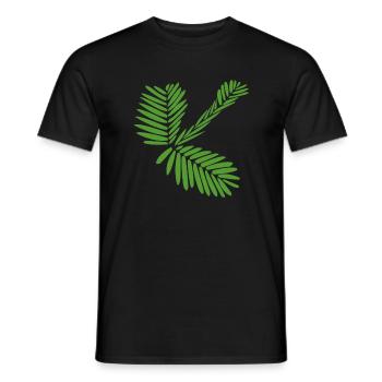Ctaiko mimosa - Men's T-Shirt - black - Front - AI Model Male 178 light (178cm)