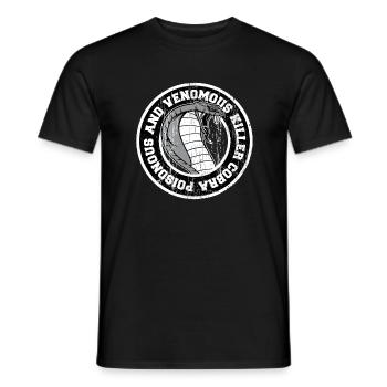 Cobra - T-shirt homme - noir - Devant - AI Model Male 178 light (178cm)
