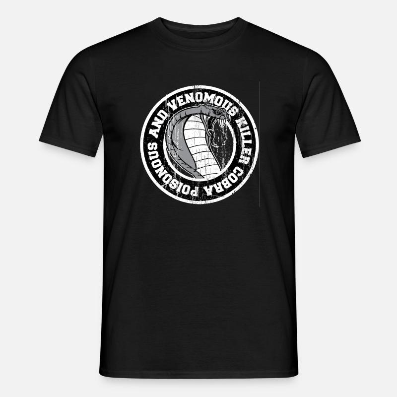 Cobra - Männer T-Shirt - Schwarz