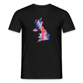 Britische flagge | Britische fahne - Männer T-Shirt - Schwarz - Vorne - AI Model Male 178 light (178cm)