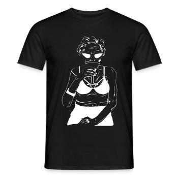 coole oma 2 - Männer T-Shirt - Schwarz - Vorne - AI Model Male 178 light (178cm)