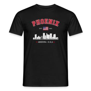 Phoenix Arozonta Est 1881 - Men's T-Shirt - black - Front - AI Model Male 178 light (178cm)