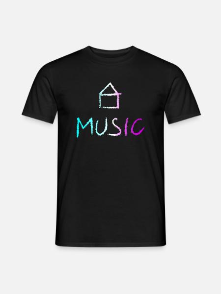 House Music - Men's T-Shirt - black