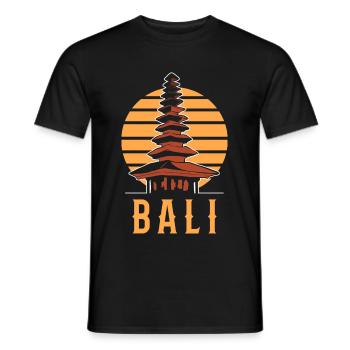 Bali Indonesien - Männer T-Shirt - Schwarz - Vorne - AI Model Male 178 light (178cm)