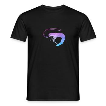 Shrimp Polygon - Men's T-Shirt - black - Front - AI Model Male 178 light (178cm)