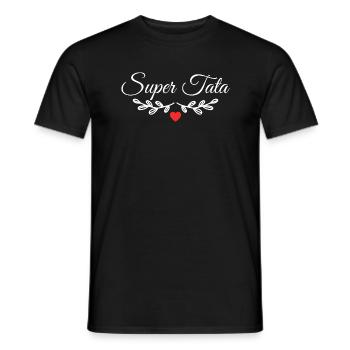Super Tata - T-shirt homme - noir - Devant - AI Model Male 178 light (178cm)