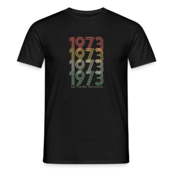 50. Geburtstag Vintage 1973 Pseudo - Männer T-Shirt - Schwarz - Vorne - AI Model Male 178 light (178cm)