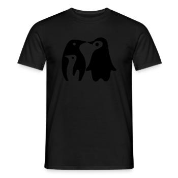 Pingouis - T-shirt homme - noir - Devant - AI Model Male 178 light (178cm)