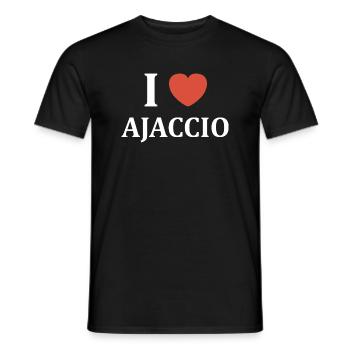 i love ajaccio - T-shirt homme - noir - Devant - AI Model Male 178 light (178cm)