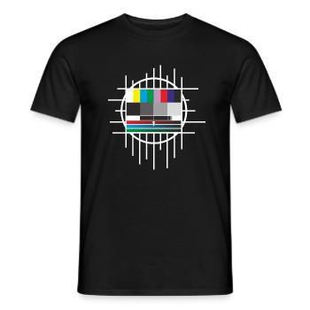 test image - Men's T-Shirt - black - Front - AI Model Male 178 light (178cm)