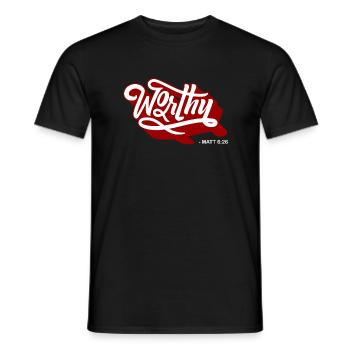 Christian gift - Men's T-Shirt - black - Front - AI Model Male 178 light (178cm)