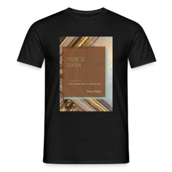 D'or! - T-shirt homme - noir - Devant - AI Model Male 178 light (178cm)