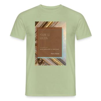 Golden! - Men's T-Shirt - sage - Front - AI Model Male 178 light (178cm)