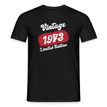 Millésime 1973 Vintage 51e anniversaire rétro - T-shirt homme - noir - Devant - AI Model Male 178 light (178cm)