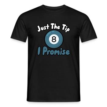 Nur der Tipp, den ich verspreche - Männer T-Shirt - Schwarz - Vorne - AI Model Male 178 light (178cm)