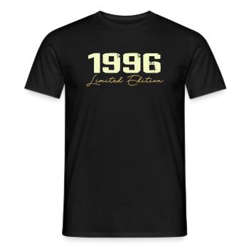 1996 Édition Limitée - 1996 Cadeau D'anniversaire - T-shirt homme - noir - Devant - AI Model Male 178 light (178cm)