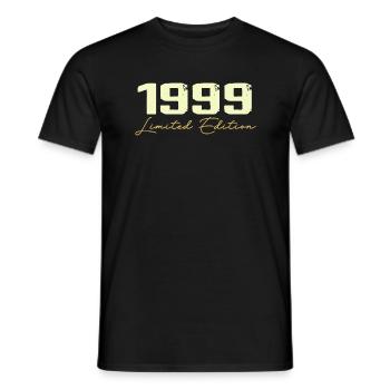 1999 Édition Limitée - 1999 Cadeau D'anniversaire - T-shirt homme - noir - Devant - AI Model Male 178 light (178cm)
