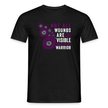 Conscious Womb Filoid Warrior Invisible - Men's T-Shirt - black - Front - AI Model Male 178 light (178cm)