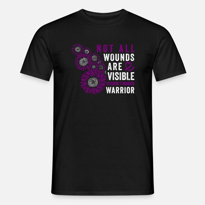 bewusstseGebärmutterfibroid-Kriegerin Unsichtbarer - Männer T-Shirt - Schwarz