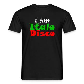T-shirt I’m Italo Disco - T-shirt homme - noir - Devant - AI Model Male 178 light (178cm)