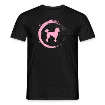 caniche - T-shirt homme - noir - Devant - AI Model Male 178 light (178cm)